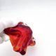 Flavio Poli Seguso Sommerso Red Amber Vintage 60s Art Glass Ashtray