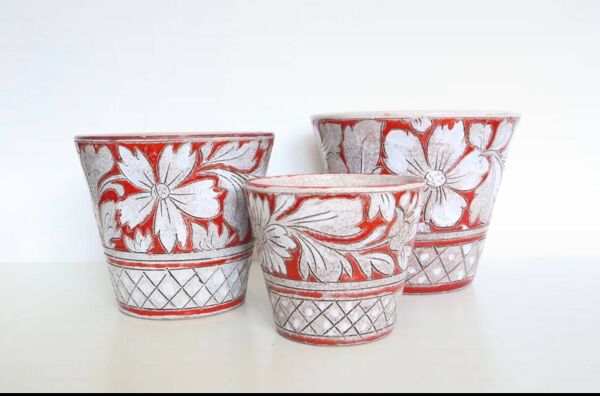 Cache pot en céramique italienne par Fratelli Fanciullacci, vers 1950/60 / taille 3