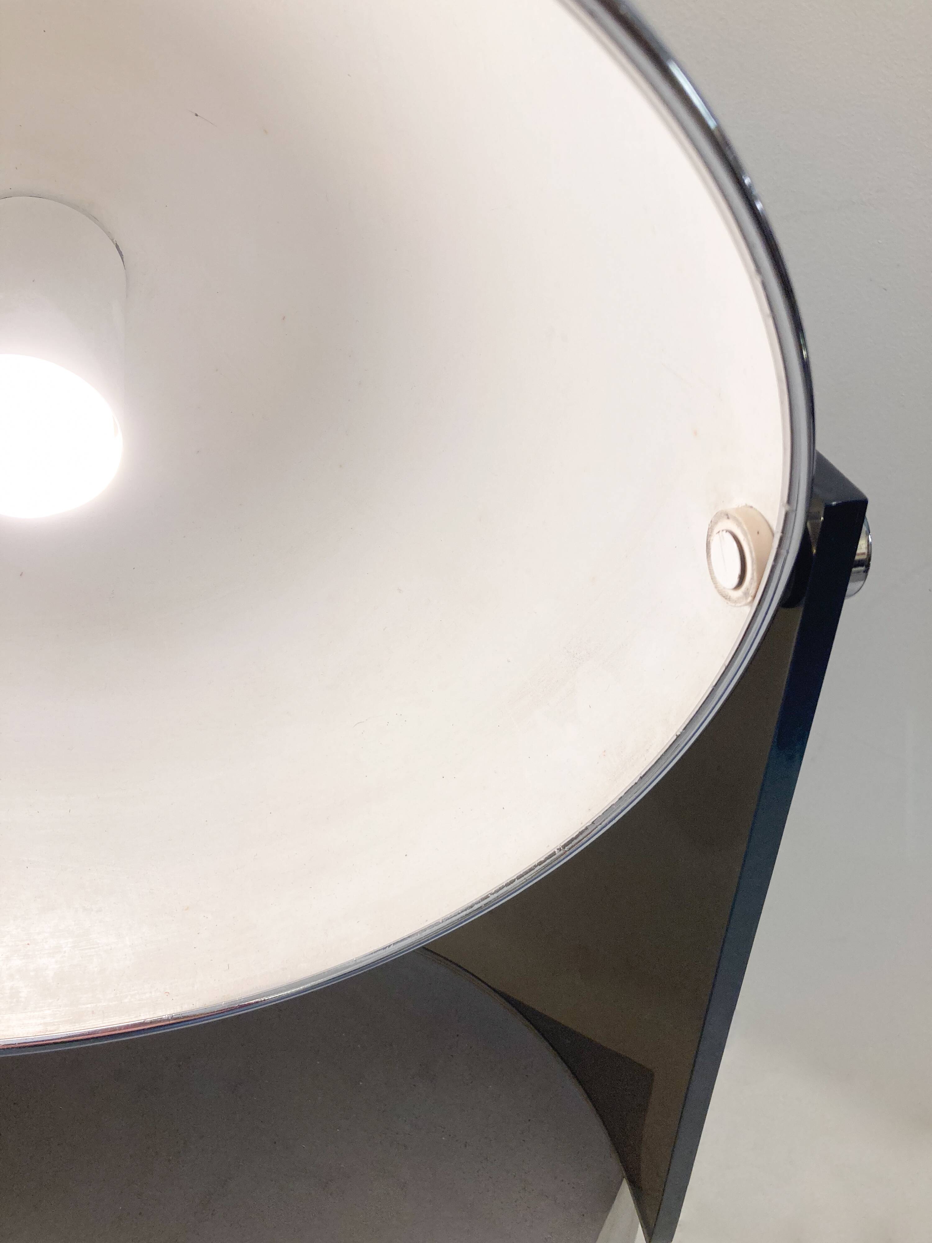 Mid-Century Modern Pair of Chrome and Plexiglass, 1970s