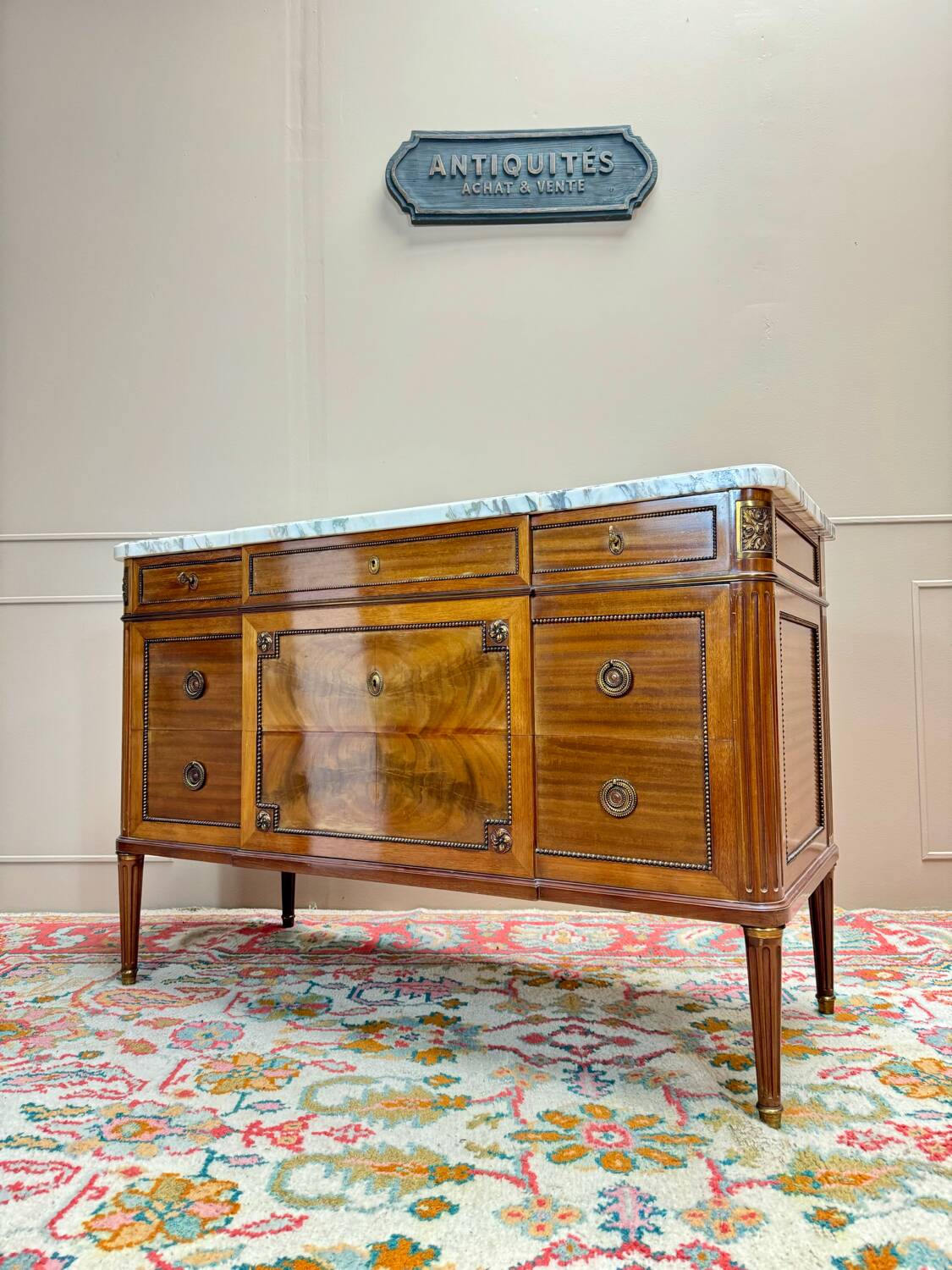 Louis XVI Style Mahogany Chest of Drawers
