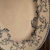 Oval dish or large ravier in earthenware Sarreguemines model Mozart