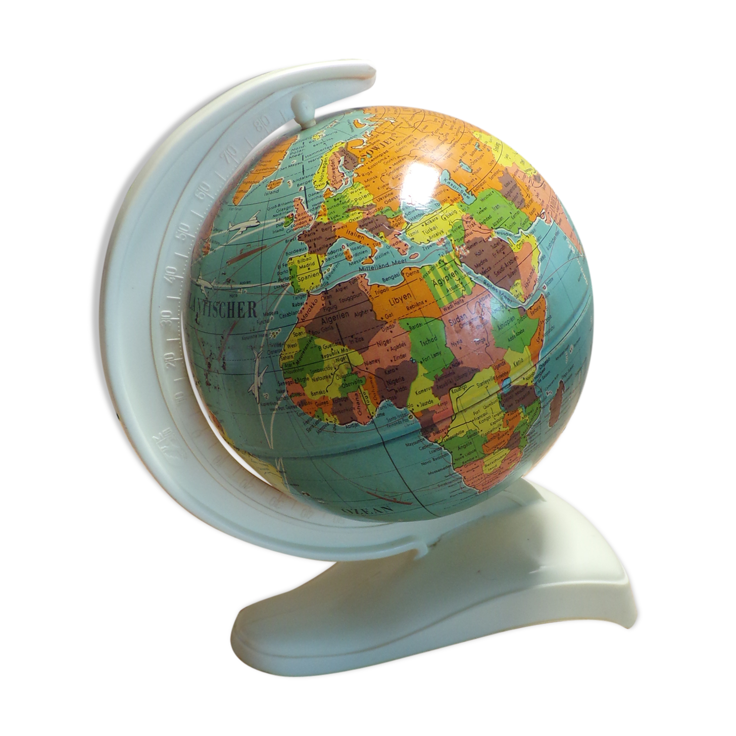 Small German vintage globe