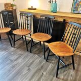 Series of 4 Scandinavian chairs