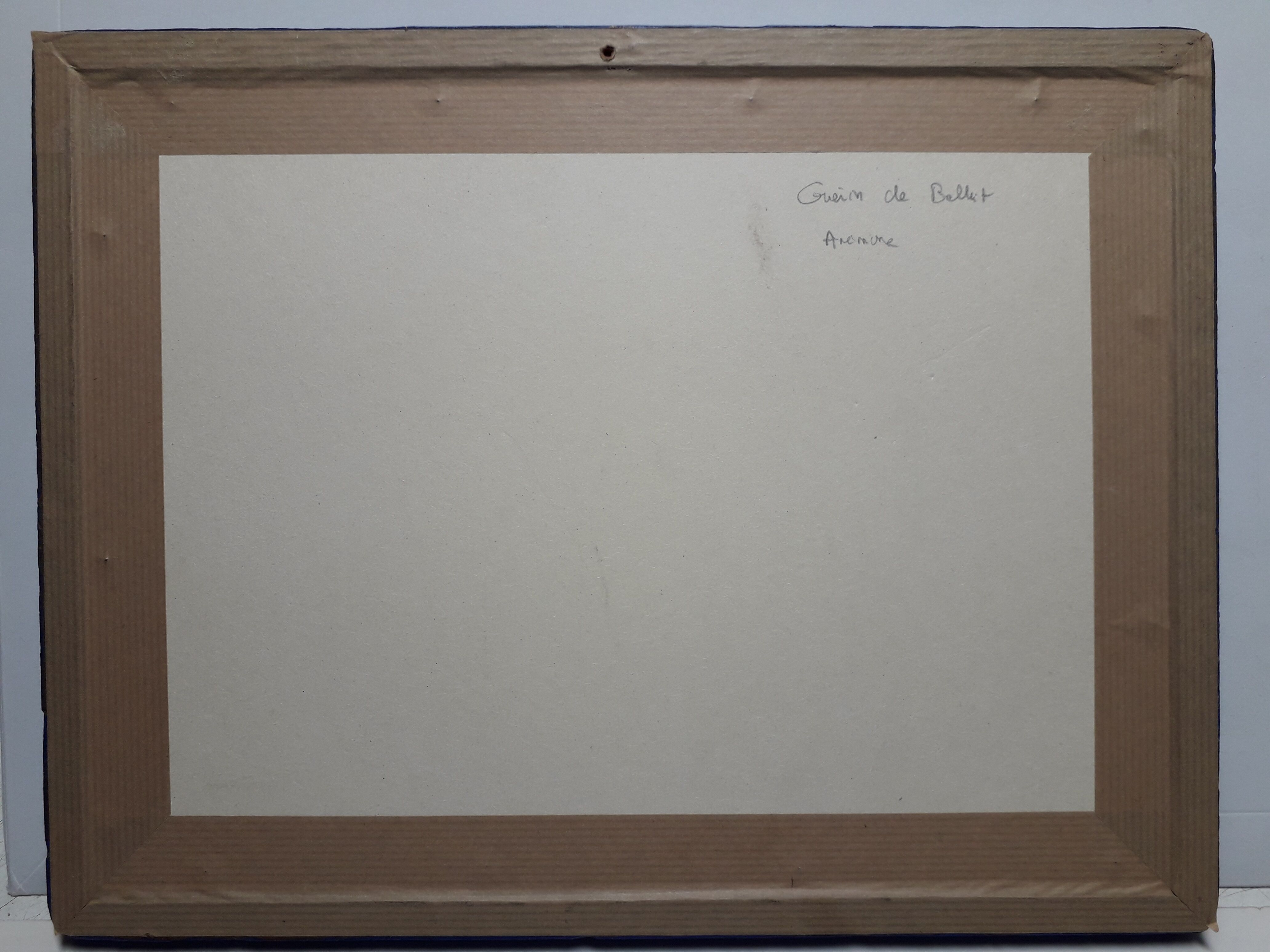 White vase and anemone