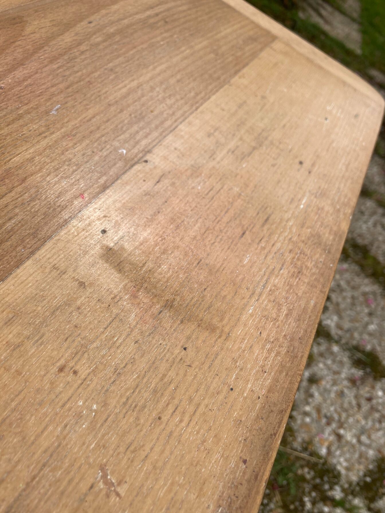 Antique solid wood desk