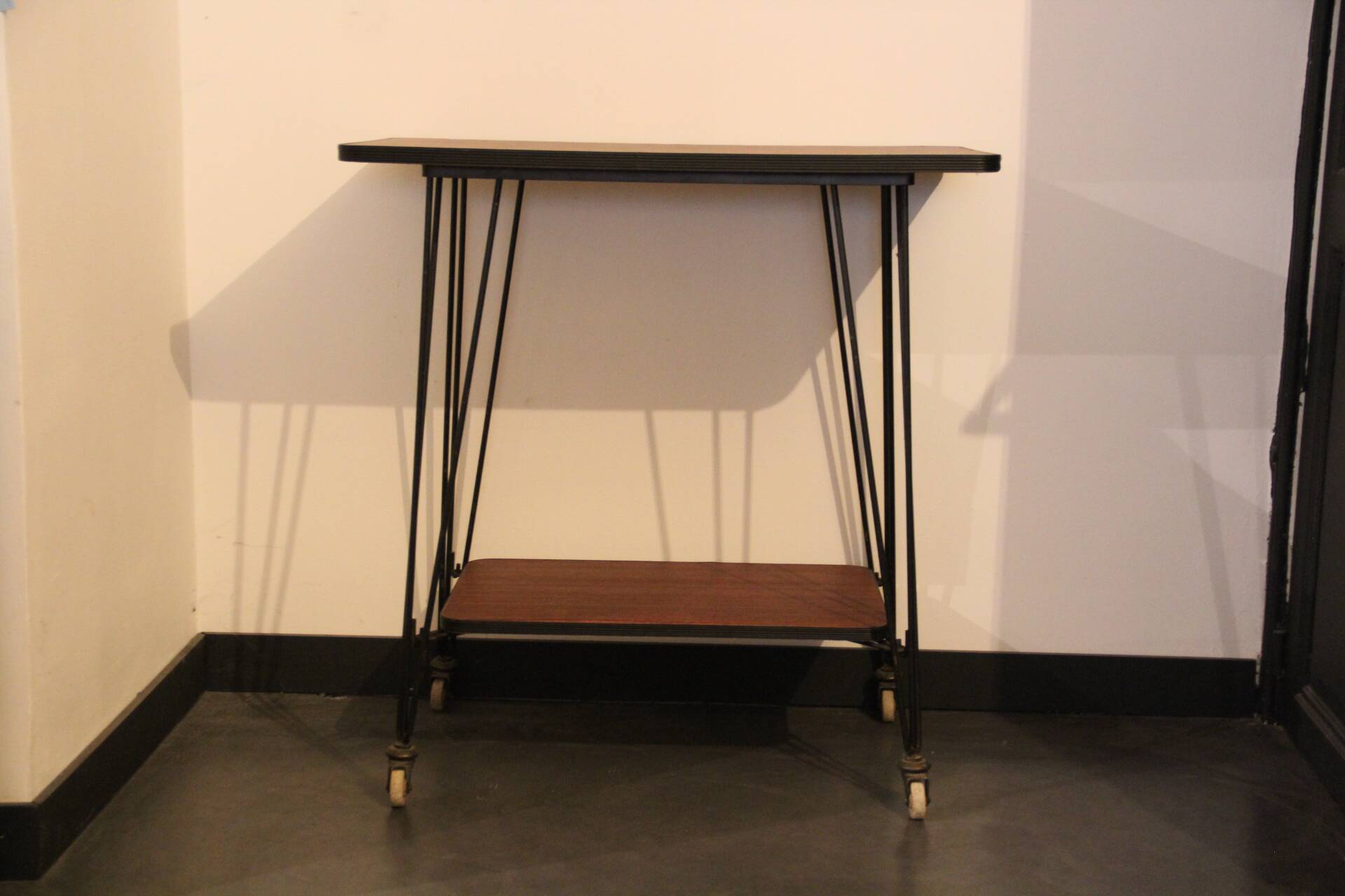 50s TV table serving trolley