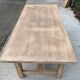 Renovated extendable farmhouse table in raw oak 255cm