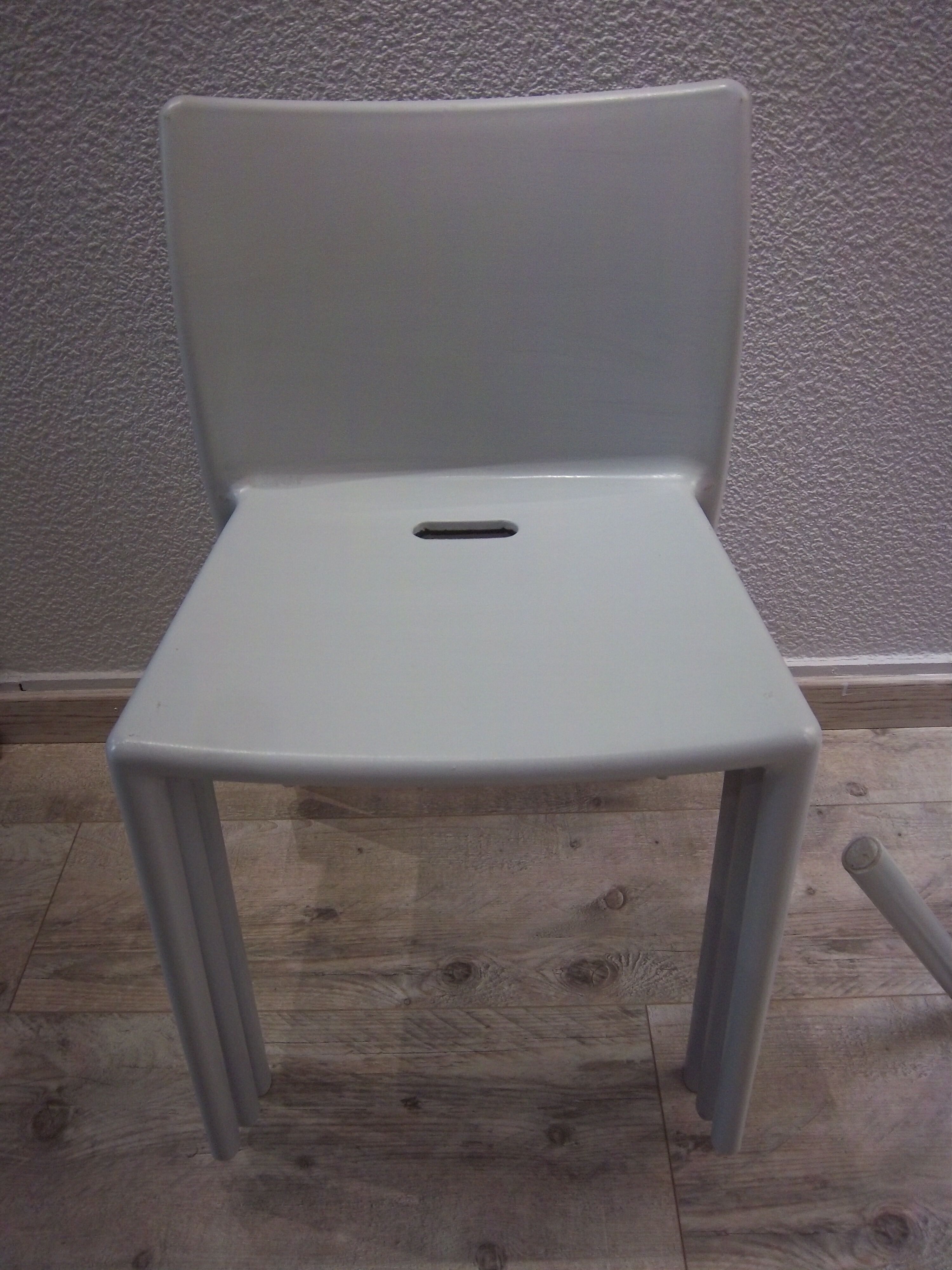 Set of 4 chairs thermo formed Jasper Morrison "Air Chair" Italy Seventies