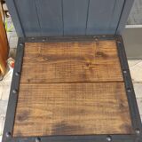 Industrial table metal and wood