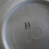 5 flat plates Alfred Hache & C°-V- White Porcelain