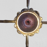 Pair of art-deco candlesticks five lights with removable light arms ~ golden regulates ~ 1930s