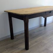Ancienne table de ferme en bois massif patiné - 178 cm