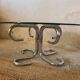 Glass coffee table