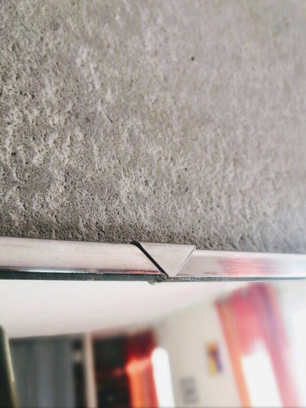 Chrome rectangular mirror 62x92cm