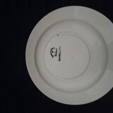 Hollow plate in Badonviller earthenware modle Madeleine diam 22 cm