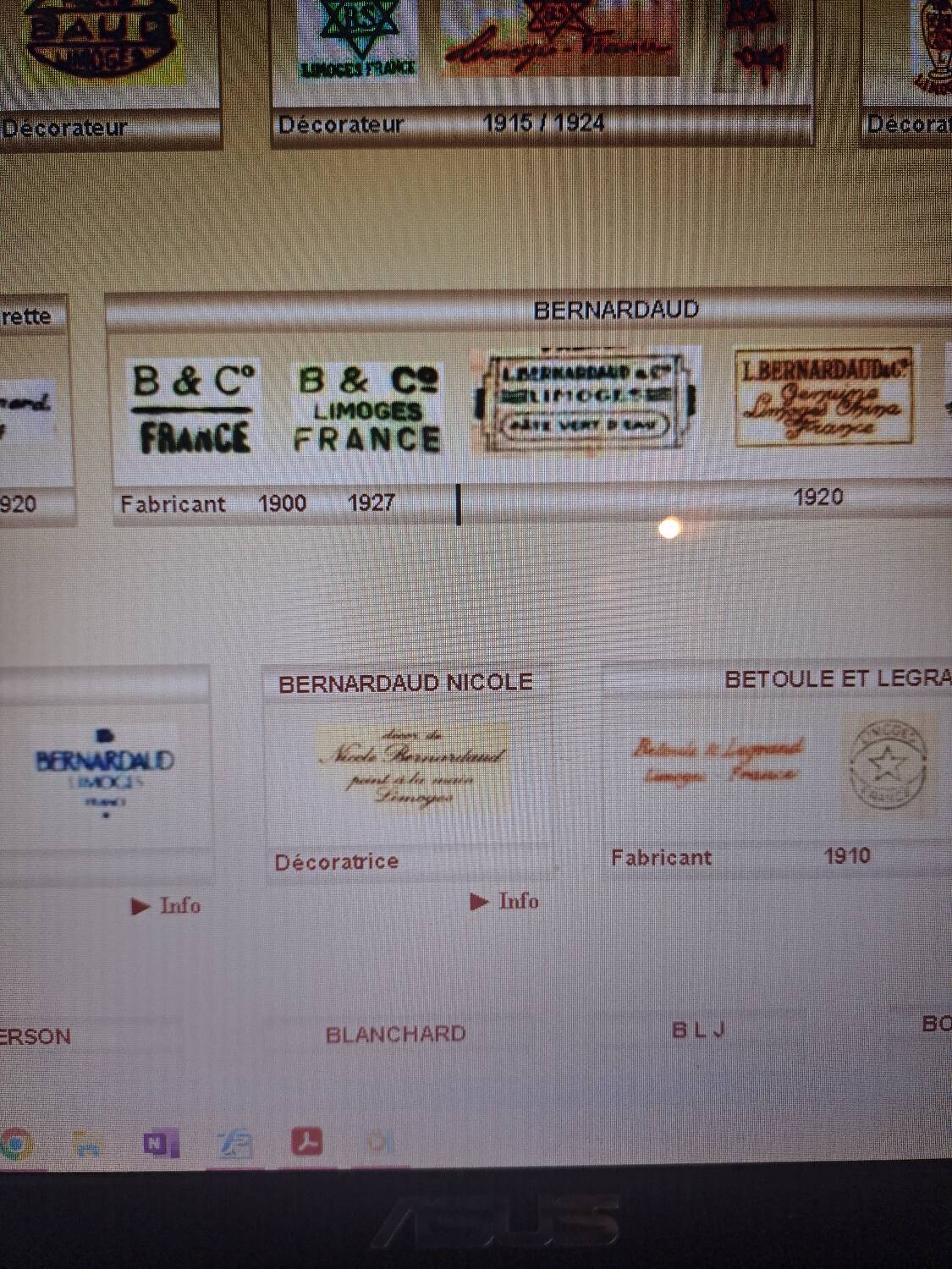 Bernardaud Limoges porcelain tea set