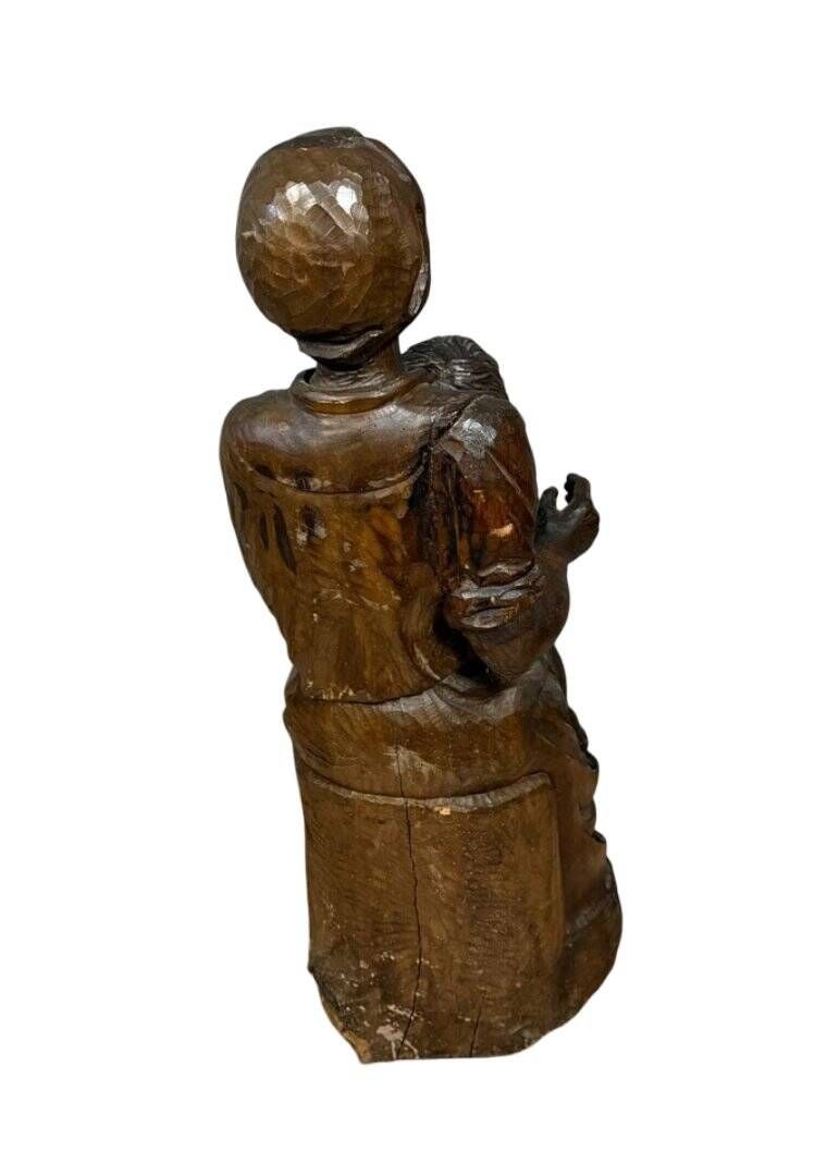 French School of the 17th century: a very large sculpture depicting a maternity.