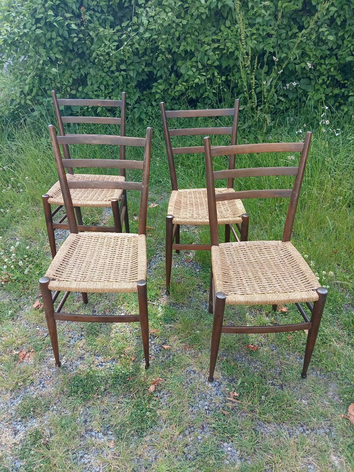 Vintage rope chairs