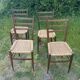 Chaises vintage corde