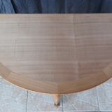 Half-moon beech console