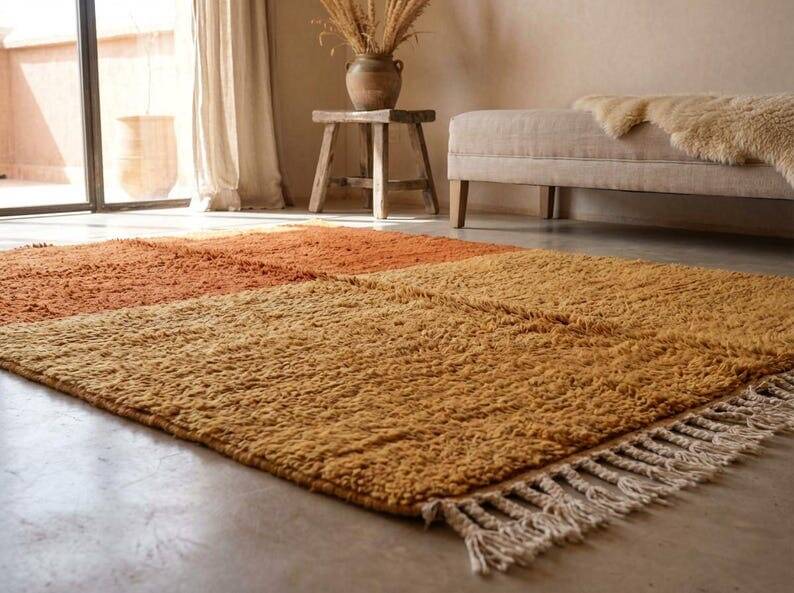 Handmade pure wool rug, size 1.5/2.5 m.