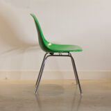 Lot de 6 chaises DSW/DSX Kelly/Caldmium Green de Charles et Ray Eames