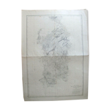 General map of the island of Sardinia - 1879