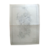 Carte générale de l'île de Sardaigne -  1879