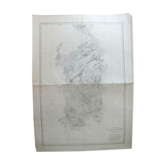 Carte générale de l'île de Sardaigne -  1879