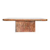 Pink marble coffee table
