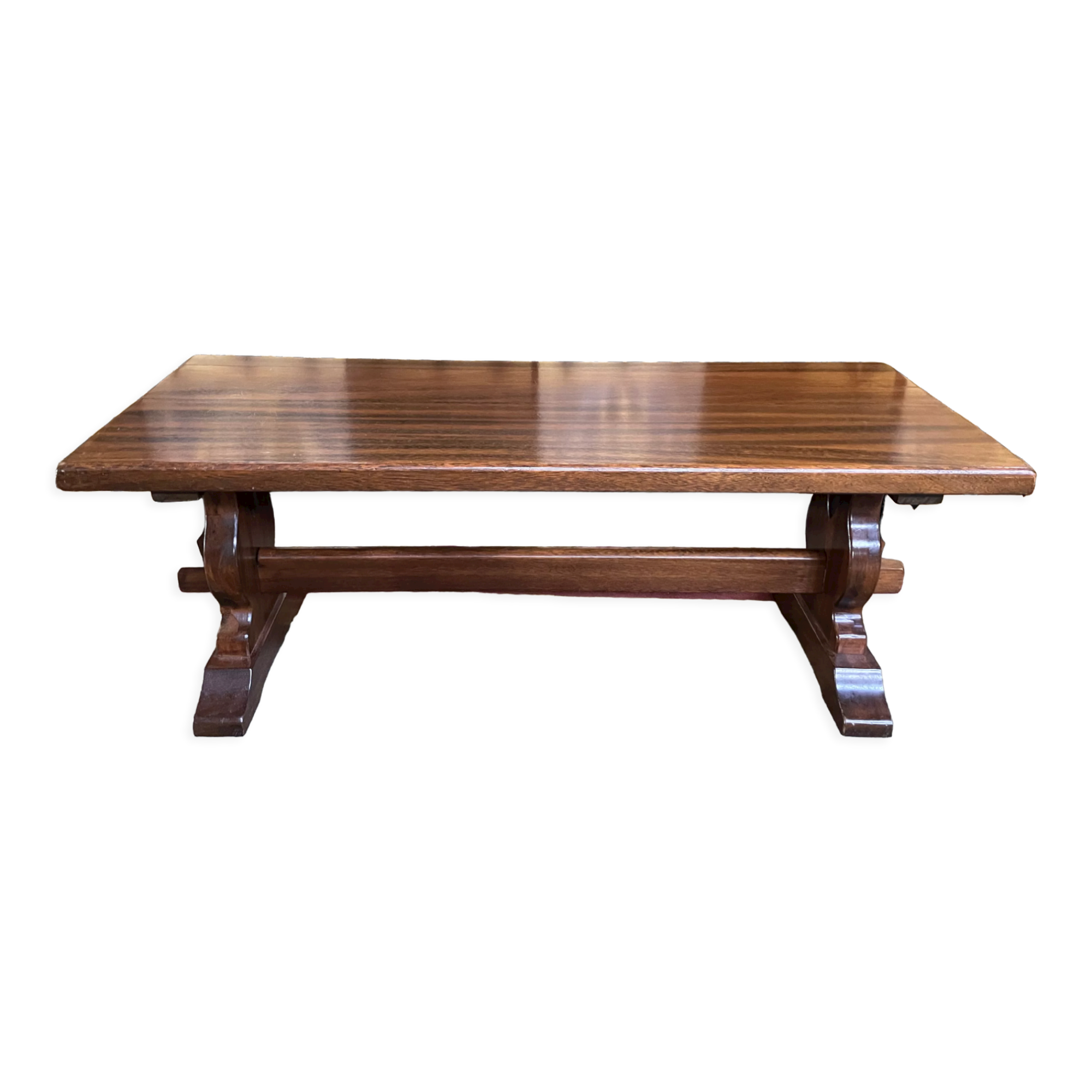 Monastery coffee table in solid mahogany
