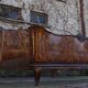 Rounded Walnut Burl Double Bed, 1950s