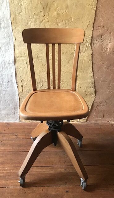 Vintage swivel office chair Stella 1940