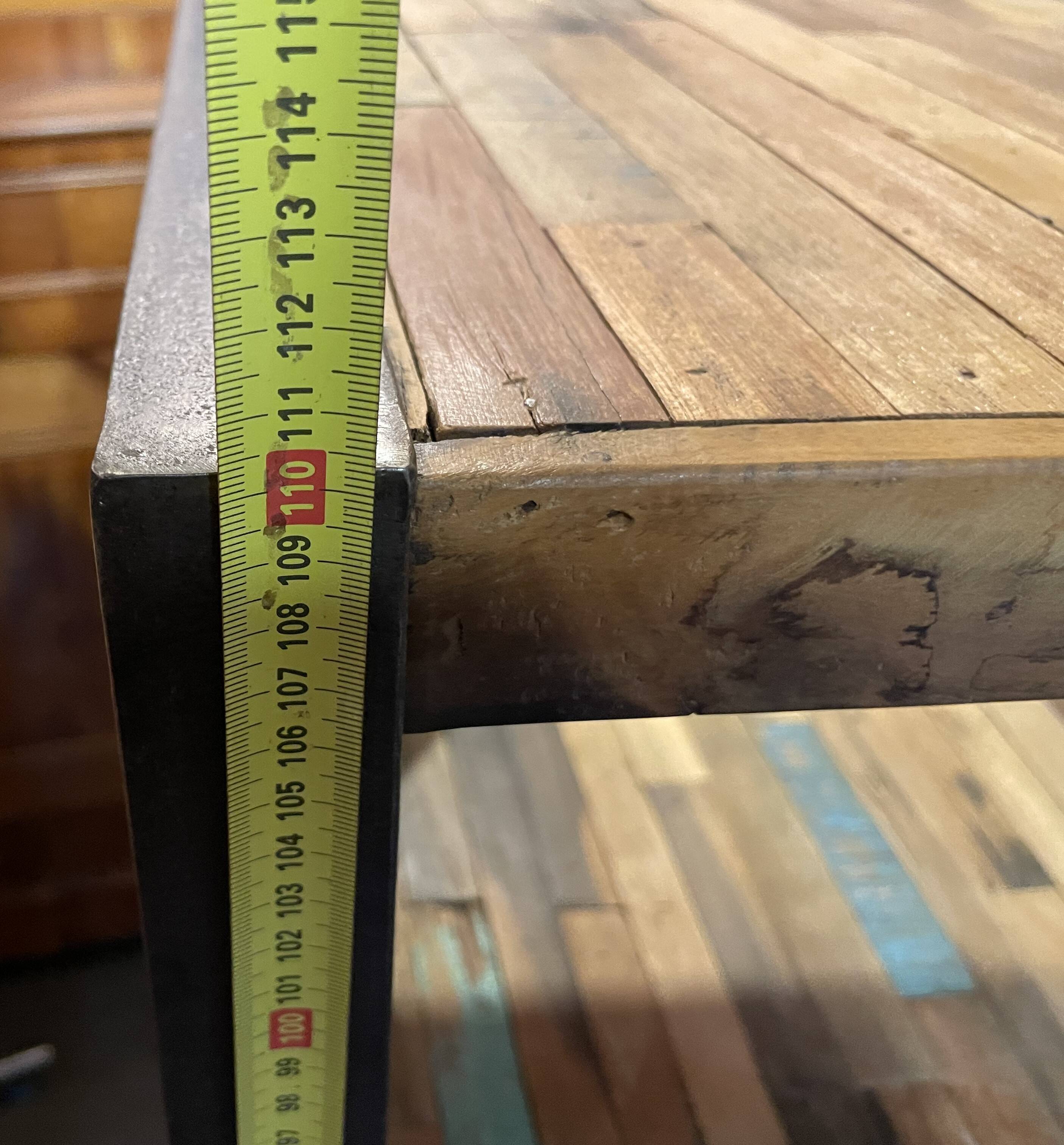 Locker "SHOGUN" side furniture shelves in recycled Indonesian fishing boat wood and metal