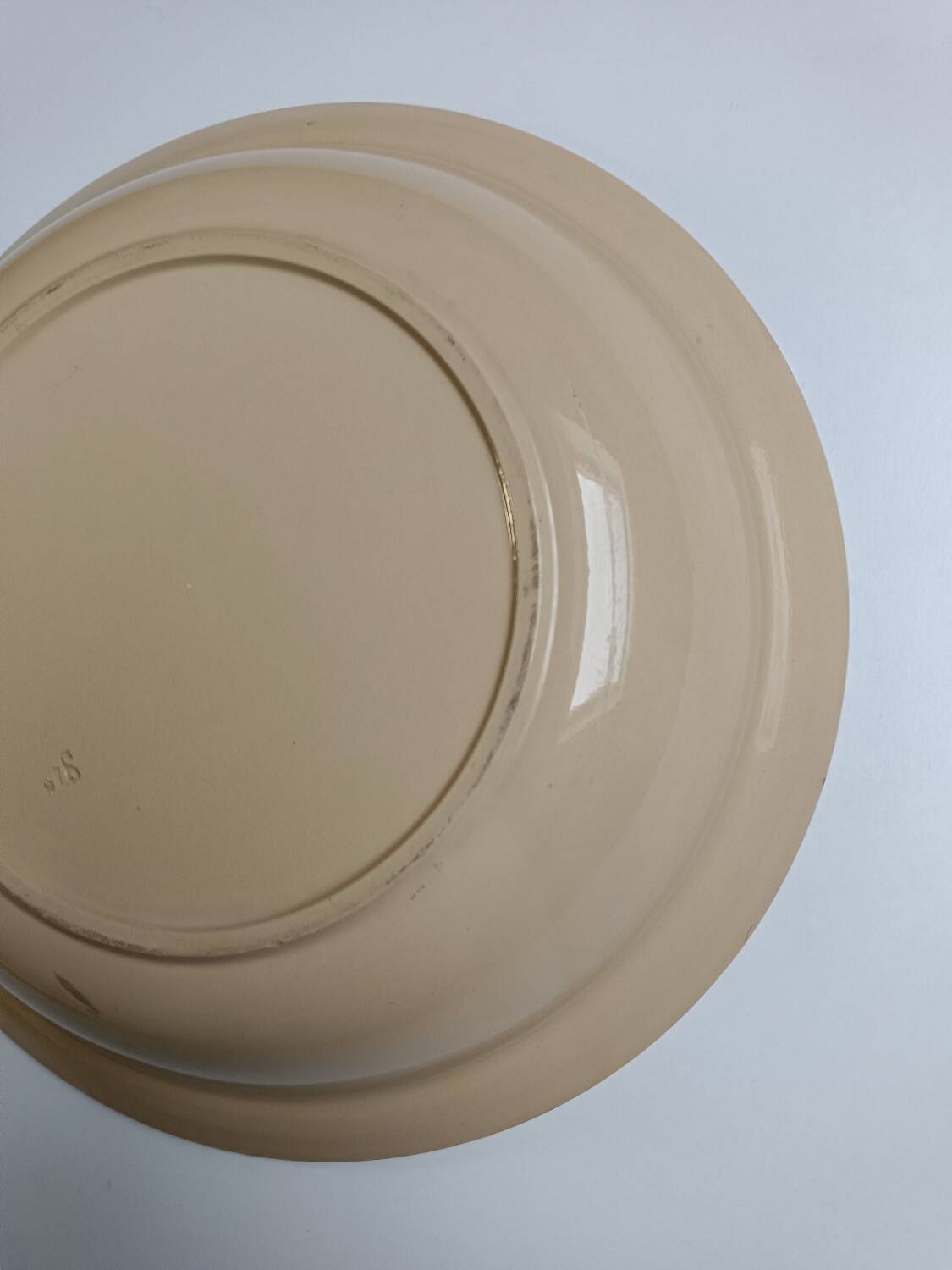 Large Badonviller art deco deep dish