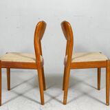 Niels Koefoed for Hornslet, 4 chairs / dining chairs, model '177', teak, 1960s, Denmark.