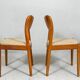 Niels Koefoed pour Hornslet, 4 chaises/chaises de salle à manger, modèle '177', teck, années 1960, Danemark.