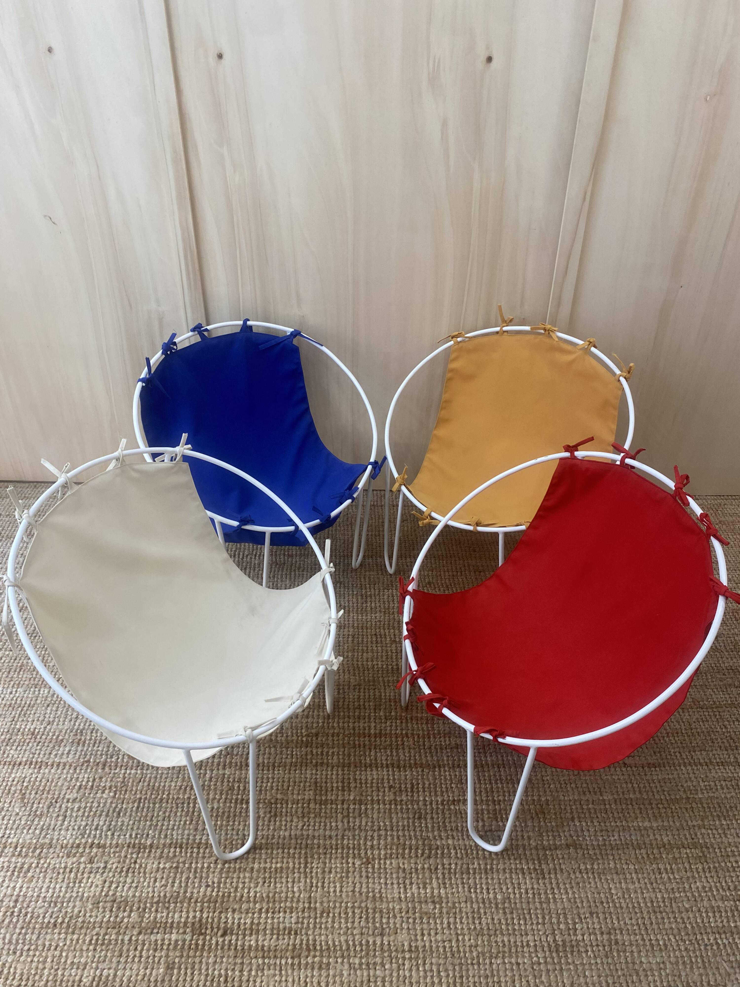 4 outdoor armchairs - 1950s - France