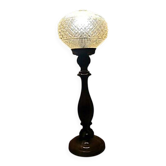 Portuguese tall wooden table lamp