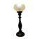 Portuguese tall wooden table lamp