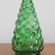 Carafe Italian bottle in vintage green empoli glass