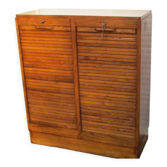 Double curtain binder, 1950-1960 in oak