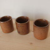 Trio de verres en grès