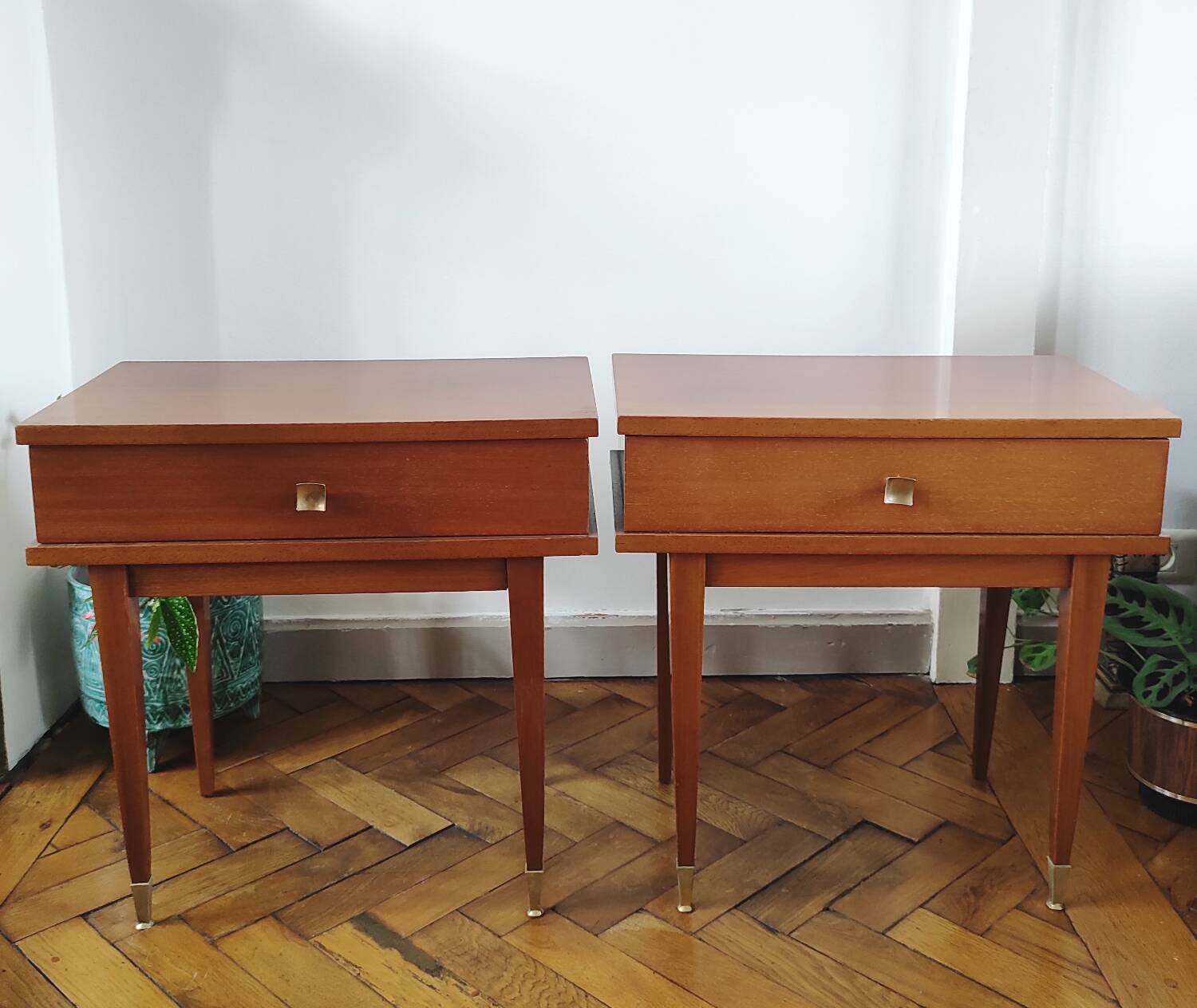 Vintage bedside table pair (1960s)