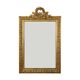 Antique french neoclassical gold mirror with crown pine wood 117cm