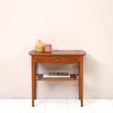 Scandinavian nightstand with oval top