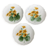 Set of 3 Small Barbotine Plates Villeroy & Boch Schramberg