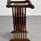 Chaise Pliante Vintage en Bois Sculpté