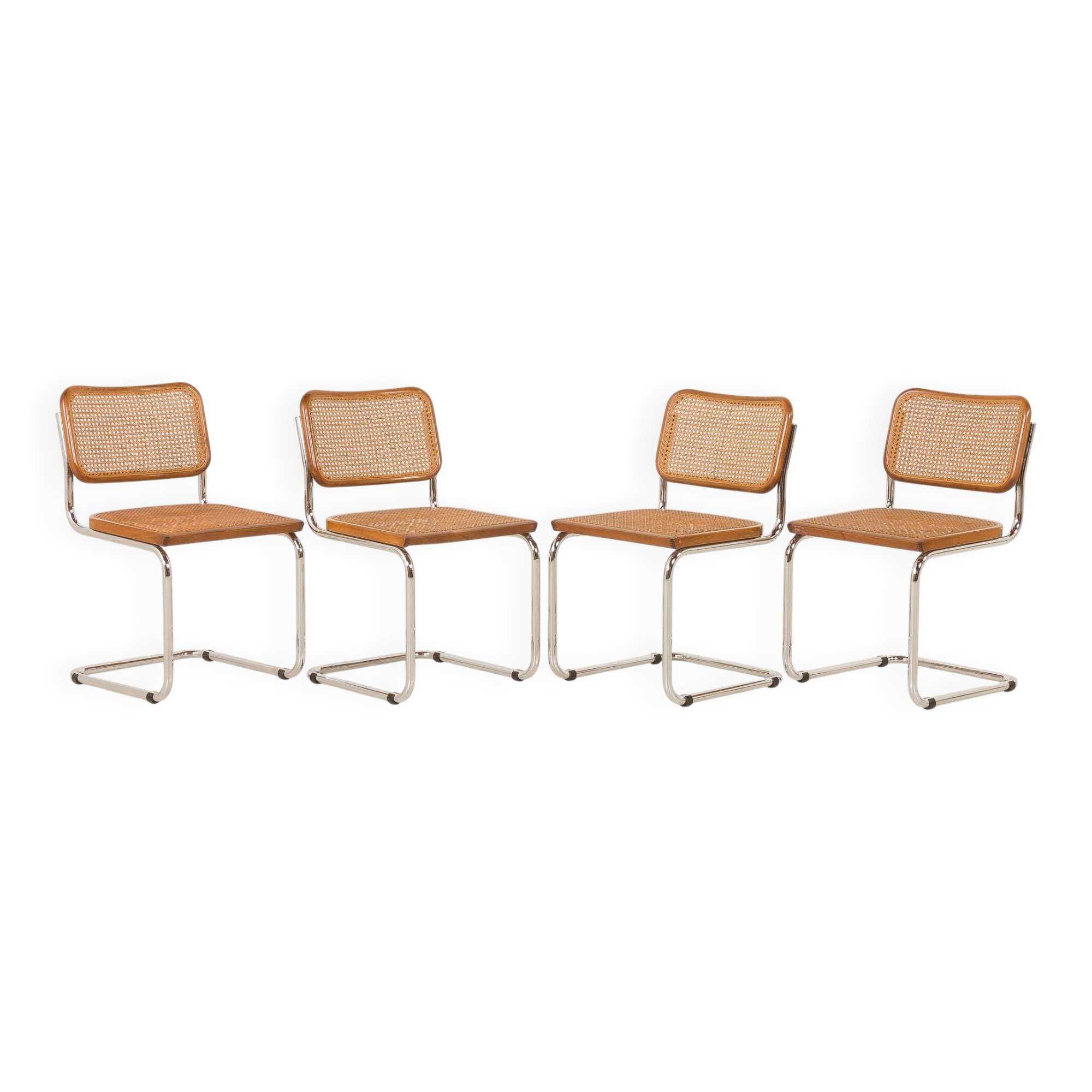 Vintage Italian Cesca chairs 1970s