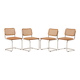 Vintage Italian Cesca chairs 1970s